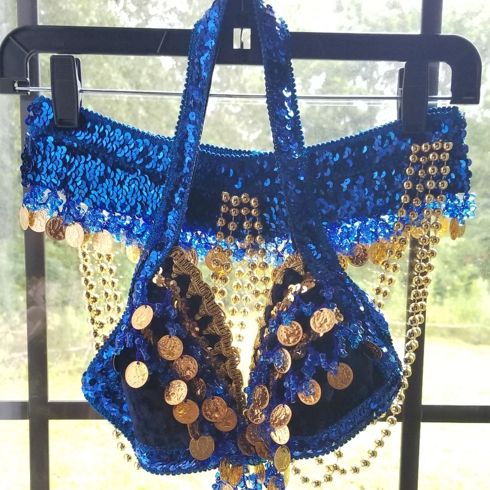 🚫SOLD🚫Belly Dance Costume Outfit Set Bra/ Belt 